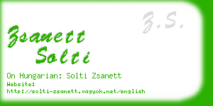 zsanett solti business card